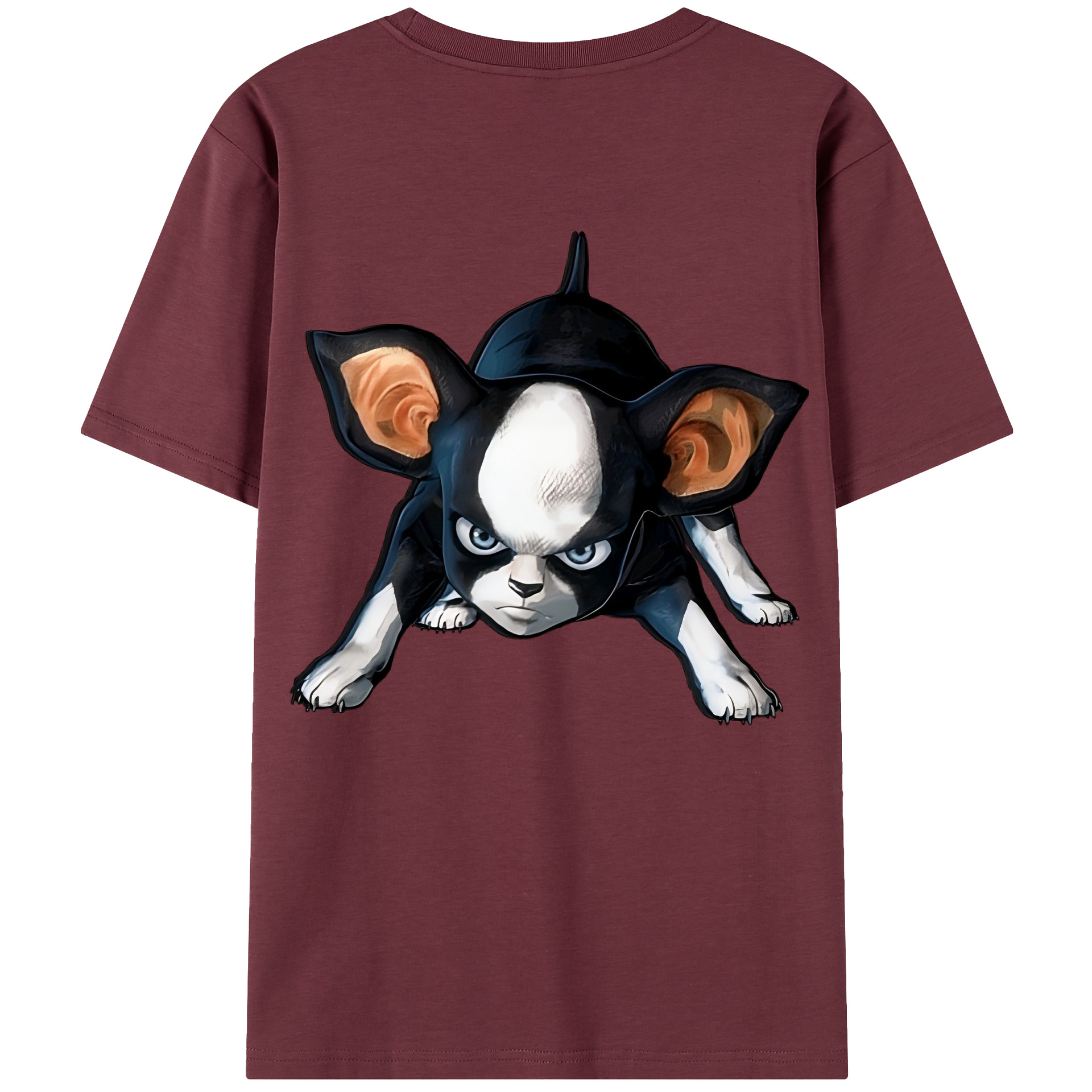 （画像用） ジョジョの奇妙な冒険 イギー JoJo's Bizarre Adventure Iggy 綿100％半袖Tシャツ（背面プリント）